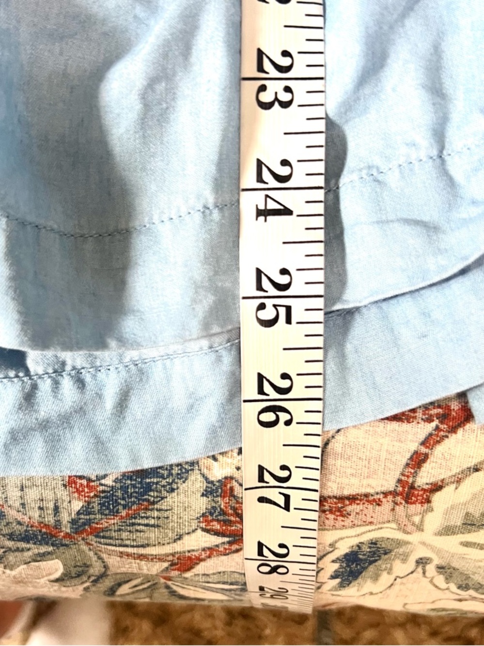 Crown & Ivy,Chambray Tencel Swing Top Preppy Boho Lightweight  Blouse Size XL - Picture 8 of 8
